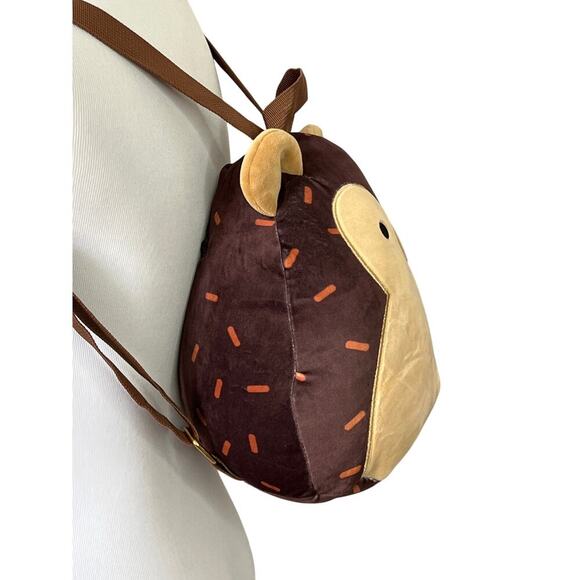 Squishmallows Hans the HedgeHog Mini Backpack 3D Plush Animal Toy 10" Purse - Picture 3 of 6